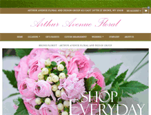Tablet Screenshot of flowersarthurave.com